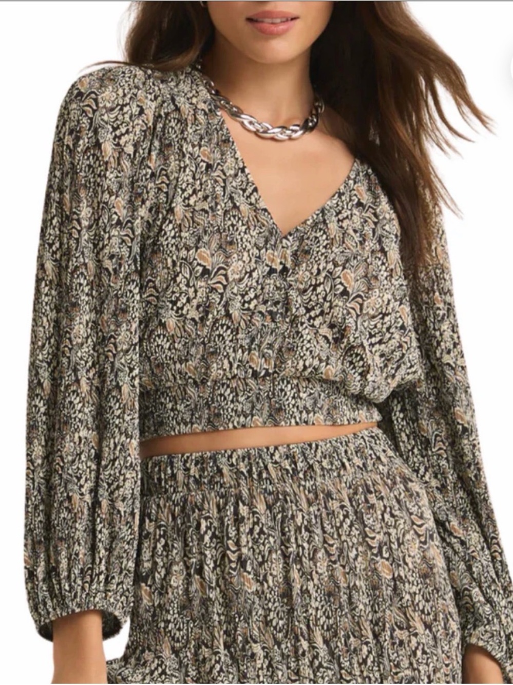 Z Supply Isadora Reva Block Top Black New Tags Small